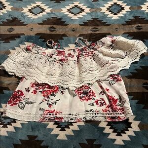 Floral Lace Kids Top